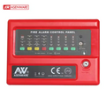 ASENWARE 4-Zone Conventional Fire Alarm Control Panel – Red/Black